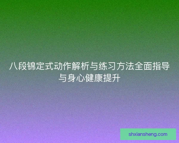 八段锦定式动作解析与练习方法全面指导与身心健康提升